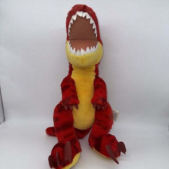 Build A Bear BAB Raptor Dinosaur Red Stuffed Plush Animal 19" Preowned GUC - Picture 2 of 10